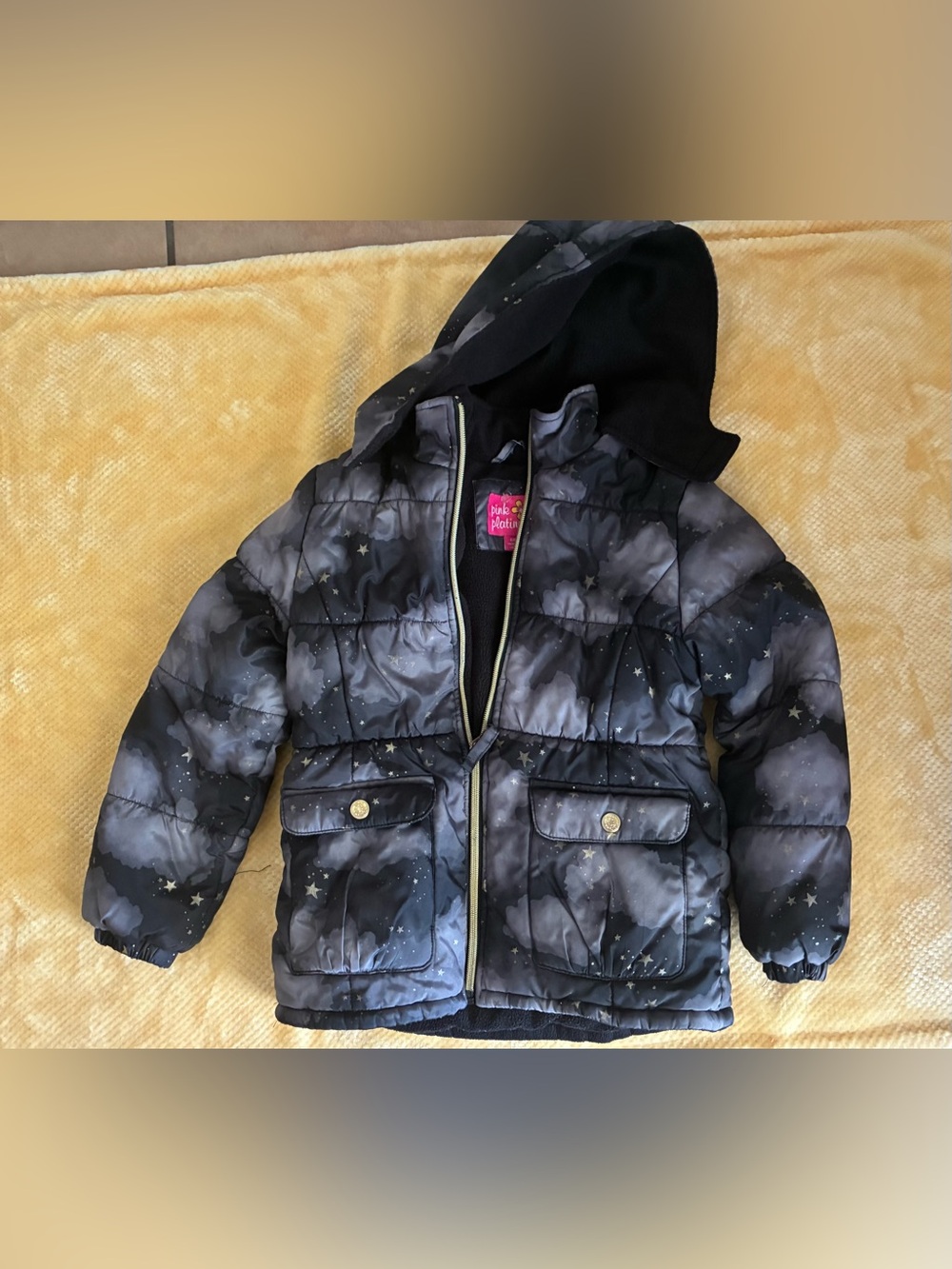 Girls Winter Jacket Bundle Size 6/6X Swiss Tech & Pink Platinum Hooded Puffers